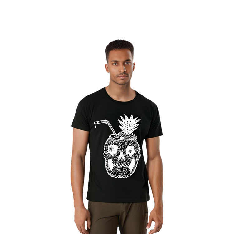 Lookbook 생로랑 블랙 솔리드 컬러 레터 프린트 티셔츠 343881Y2EB11000