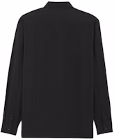 Lookbook SAINT LAURENT Black Solid Long Sleeve Button-Up Shirt 774775Y1I501000