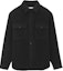 Order SAINT LAURENT Black Solid Pocket Long-Sleeve Button-Up Shirt 753168Y28RA1000