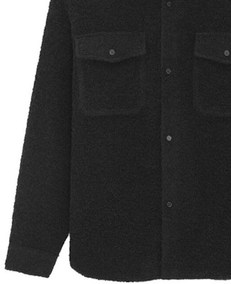 SAINT LAURENT Black Solid Pocket Long-Sleeve Button-Up Shirt 753168Y28RA1000 Details for SAINT LAURENT Black Solid Pocket Long-Sleeve Button-Up Shirt 753168Y28RA1000