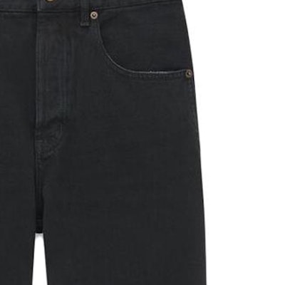 SAINT LAURENT Black Solid Straight-Leg Mid-Rise Jeans. 757276Y16PD1289 Details for SAINT LAURENT Black Solid Straight-Leg Mid-Rise Jeans. 757276Y16PD1289