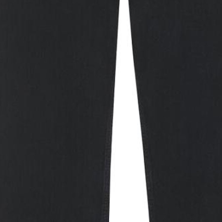 Sizing SAINT LAURENT  Black Solid Straight-Leg Mid-Rise Jeans. 757276Y16PD1289