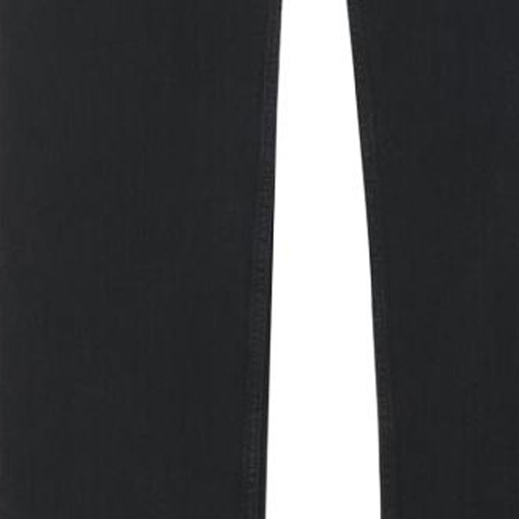 Cheap SAINT LAURENT  Black Solid Straight-Leg Mid-Rise Jeans. 757276Y16PD1289