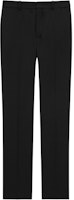 Saint Laurent Black Solid Straight-Leg Pants with Side Zipper Pockets 800456Y404W1000 Saint Laurent Black Solid Straight-Leg Pants with Side Zipper Pockets 800456Y404W1000