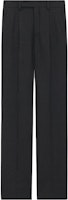 Saint Laurent Black Solid Striped Button-Straight Casual Pants. 759986Y2F401095 Saint Laurent Black Solid Striped Button-Straight Casual Pants. 759986Y2F401095