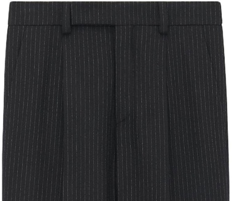 Saint Laurent Pantalones Casuales Negros a Rayas con Botones Rectos. 759986Y2F401095 Purchase Saint Laurent Pantalones Casuales Negros a Rayas con Botones Rectos. 759986Y2F401095