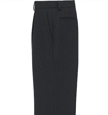 Saint Laurent Pantalones Casuales Negros a Rayas con Botones Rectos. 759986Y2F401095 Sizing Saint Laurent Pantalones Casuales Negros a Rayas con Botones Rectos. 759986Y2F401095