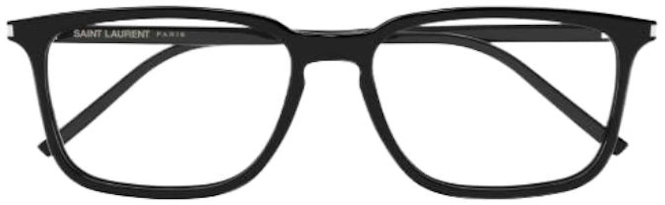 SAINT LAURENT 黑色方形光学眼镜配实心塑料镜腿 SL645F001 Lookbook SAINT LAURENT 黑色方形光学眼镜配实心塑料镜腿 SL645F001