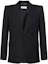 Buy SAINT LAURENT Blazer Hitam Bergaris Lengan Panjang Single-Breasted 751468Y1H191071