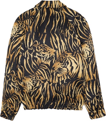 SAINT LAURENT Black Tiger Print Zip-Up Casual Jacket Long Sleeve. 695632Y2E879664 Lookbook SAINT LAURENT Black Tiger Print Zip-Up Casual Jacket Long Sleeve. 695632Y2E879664
