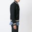 Purchase SAINT LAURENT Black Wool Striped Long Sleeve Varsity Jacket. 354718Y239W1000