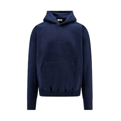SAINT LAURENT Blue Logo Embroidered Hoodie 773358Y36SW4140