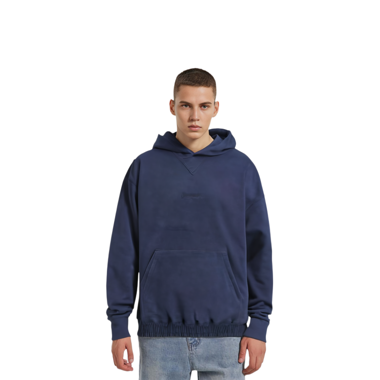 SAINT LAURENT  Blue Logo Embroidered Hoodie 773358Y36SW4140 圖 4