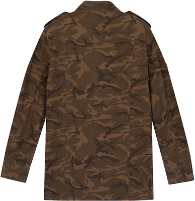 SAINT LAURENT Camouflage Long Sleeve Jacket Brown 530345Y779T3253 Lookbook SAINT LAURENT Camouflage Long Sleeve Jacket Brown 530345Y779T3253