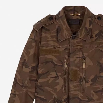 SAINT LAURENT Camouflage Long Sleeve Jacket Brown 530345Y779T3253 Purchase SAINT LAURENT Camouflage Long Sleeve Jacket Brown 530345Y779T3253