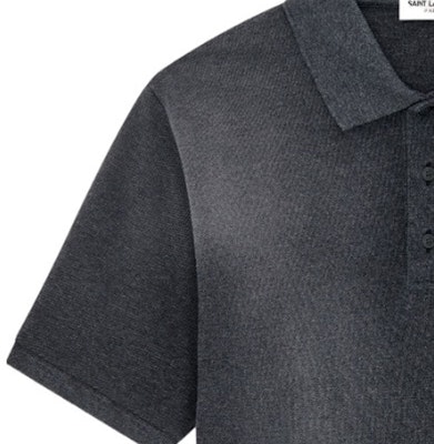 SAINT LAURENT 深灰色刺繡Logo Polo衫。 751102Y37HC1406 Sizing SAINT LAURENT 深灰色刺繡Logo Polo衫。 751102Y37HC1406