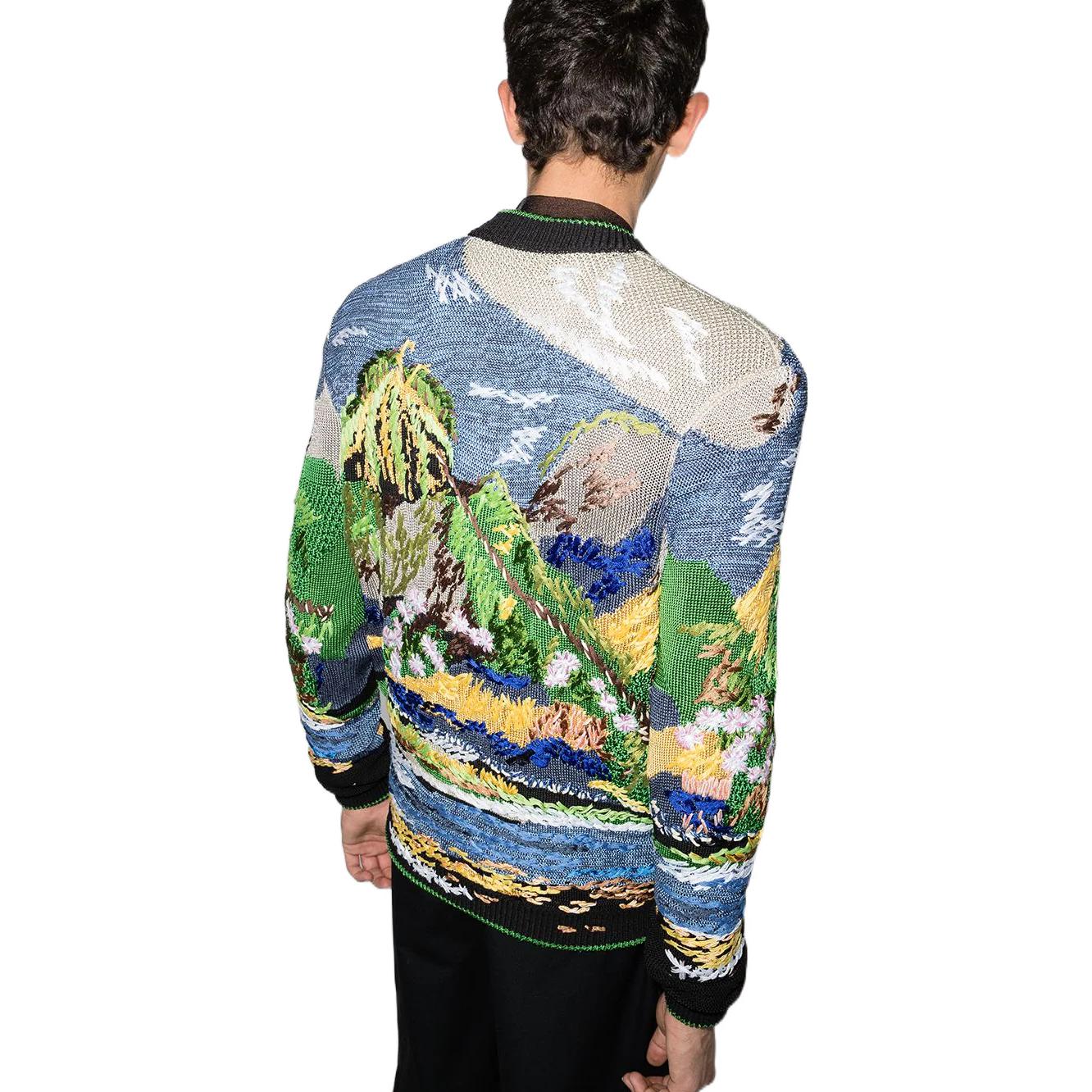 Purchase サンローラン 刺繍入り フルジップ カジュアルジャケット - マルチカラー 648512YAYP21016