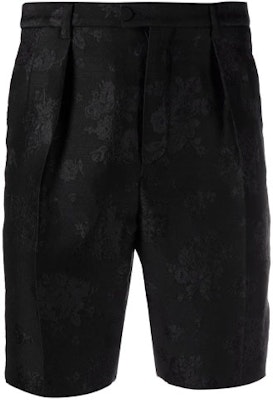 SAINT LAURENT Seluar Pendek Jacquard Bunga - Hitam 682387Y1E011000 Buy SAINT LAURENT Seluar Pendek Jacquard Bunga - Hitam 682387Y1E011000