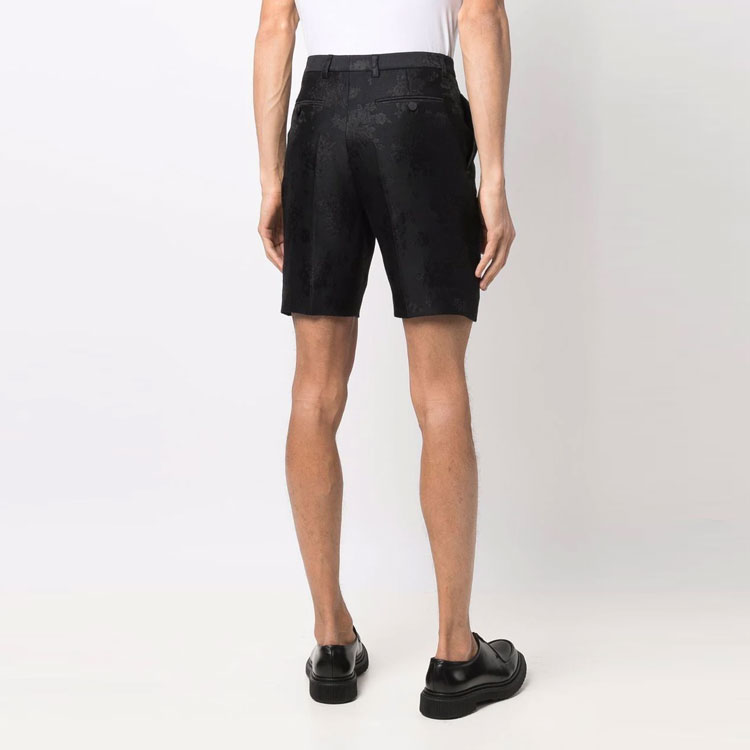 Purchase SAINT LAURENT Seluar Pendek Jacquard Bunga - Hitam 682387Y1E011000