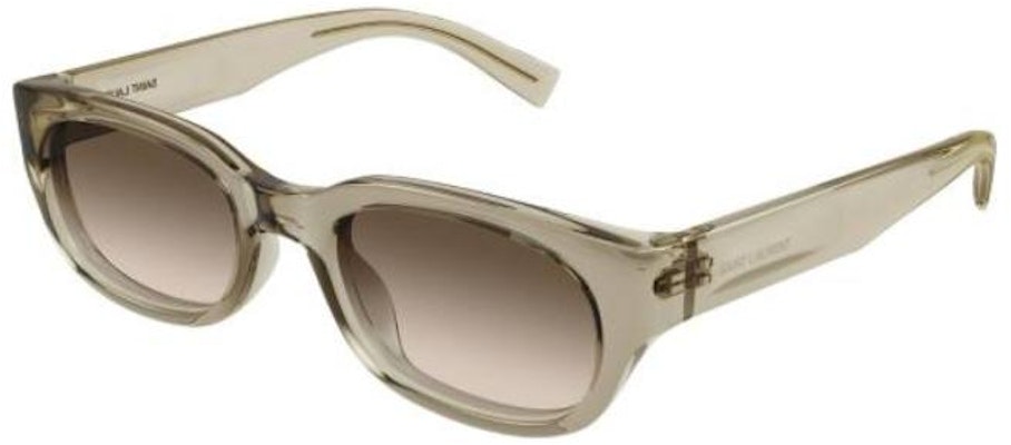 SAINT LAURENT 不規則棕色醋酸太陽眼鏡 SL642005 Order SAINT LAURENT 不規則棕色醋酸太陽眼鏡 SL642005