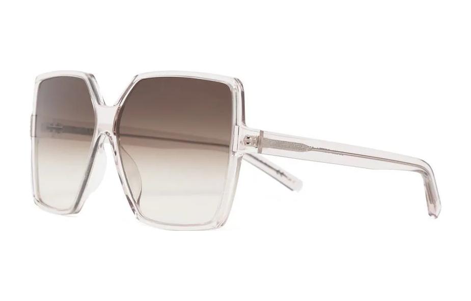 Saint Laurent  Irregular Sunglasses Transparent with Inner Letter Detail. SL232BETTY005