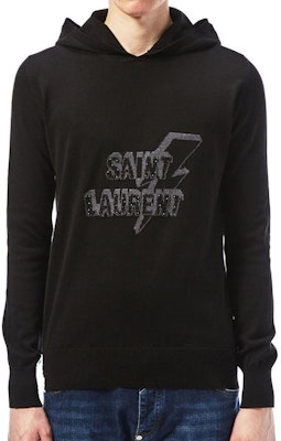 Saint Laurent Logo Hoodie Long Sleeve Pullover Sweatshirt. 503017YA20G1073 Lookbook Saint Laurent Logo Hoodie Long Sleeve Pullover Sweatshirt. 503017YA20G1073