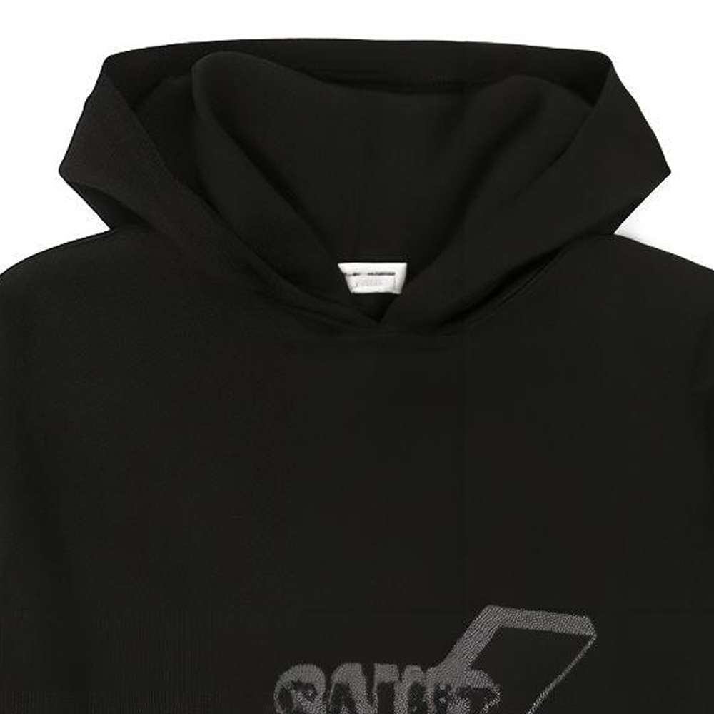 Shop Saint Laurent  Logo Hoodie Long Sleeve Pullover Sweatshirt. 503017YA20G1073