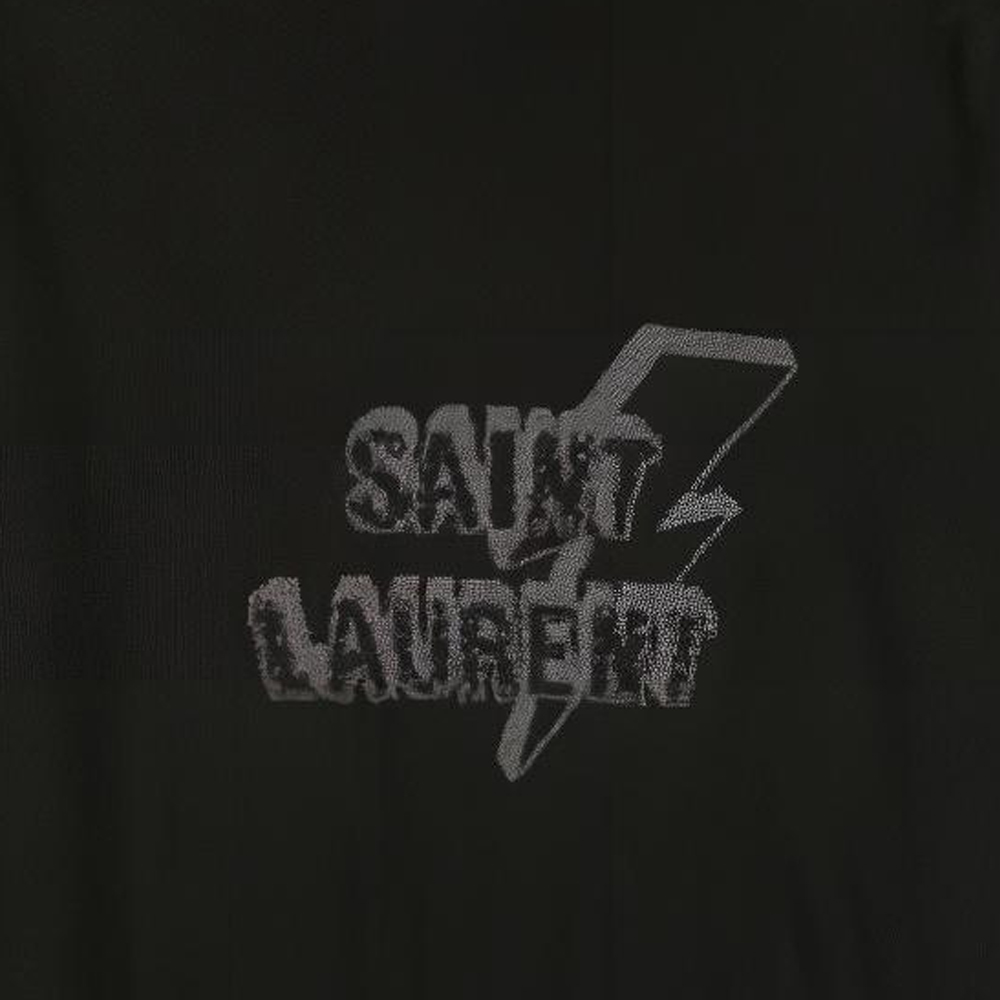 Purchase Saint Laurent  Logo Hoodie Long Sleeve Pullover Sweatshirt. 503017YA20G1073