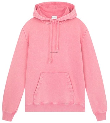 Saint Laurent Pink Solid Color Drawstring Pullover Hoodie. 557555YB2YE6469 Order Saint Laurent Pink Solid Color Drawstring Pullover Hoodie. 557555YB2YE6469
