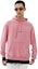 Shop Saint Laurent Pink Solid Color Drawstring Pullover Hoodie. 557555YB2YE6469