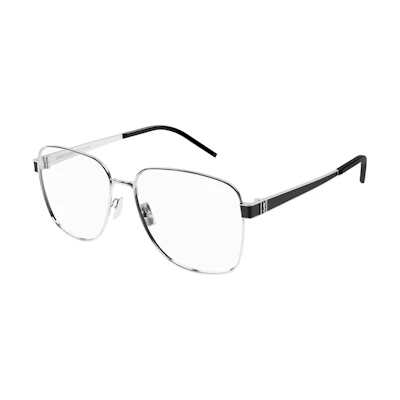 SAINT LAURENT Silver Metal Butterfly Optical Glasses Frame. SLM134002