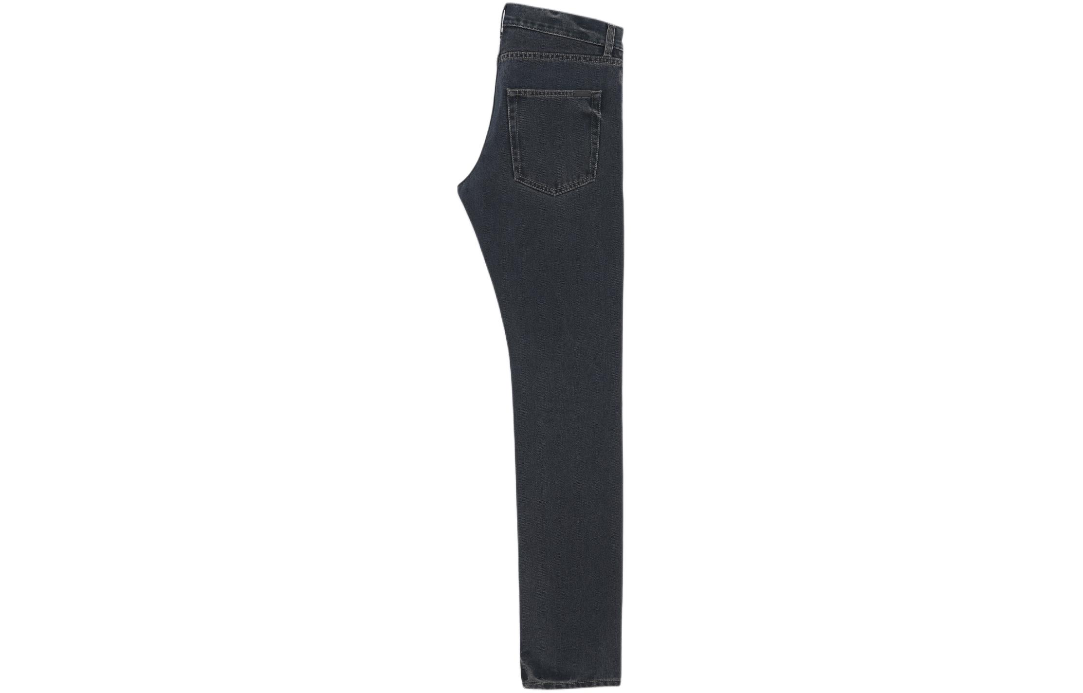 Lookbook SAINT LAURENT  Slim Fit Solid Straight Button Jeans Deep Blue 597052Y07TE3962