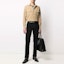 Lookbook SAINT LAURENT Solid Color Button-Up Long Sleeve Shirt Brown 597059Y27BB9241