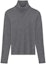 Order SAINT LAURENT Solid High-Neck Pullover Sweater in Ash Gray. 752477-Y37LS-1206