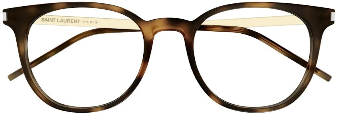 SAINT LAURENT Cermin Mata Bingkai Bulat Tortoiseshell Logam Acetate. SL683F Lookbook SAINT LAURENT Cermin Mata Bingkai Bulat Tortoiseshell Logam Acetate. SL683F