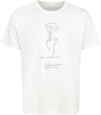 圣罗兰 白色字母印花圆领T恤 646371Y36AL9766 Order 圣罗兰 白色字母印花圆领T恤 646371Y36AL9766