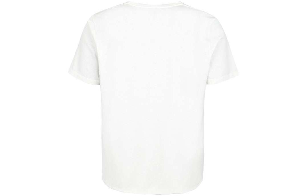 Lookbook 생로랑 화이트 레터 프린트 크루넥 티셔츠 646371Y36AL9766