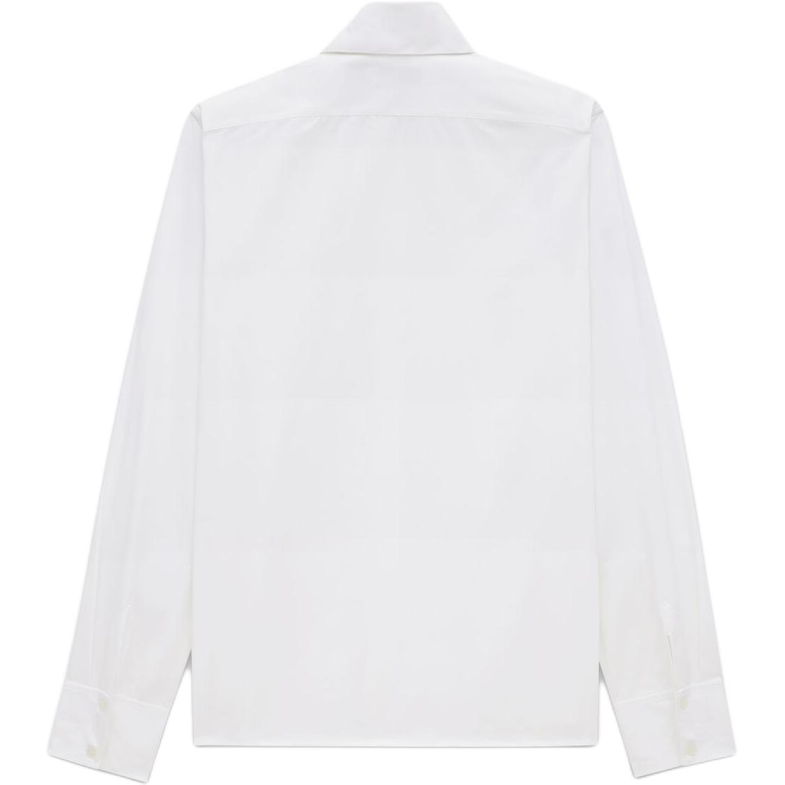 Lookbook SAINT LAURENT 白色長袖尖領休閒襯衫 793321Y1H489000