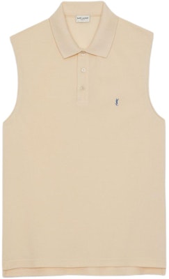 圣罗兰 黄色纯色无袖休闲POLO衫 775377Y37HC7265 Buy 圣罗兰 黄色纯色无袖休闲POLO衫 775377Y37HC7265