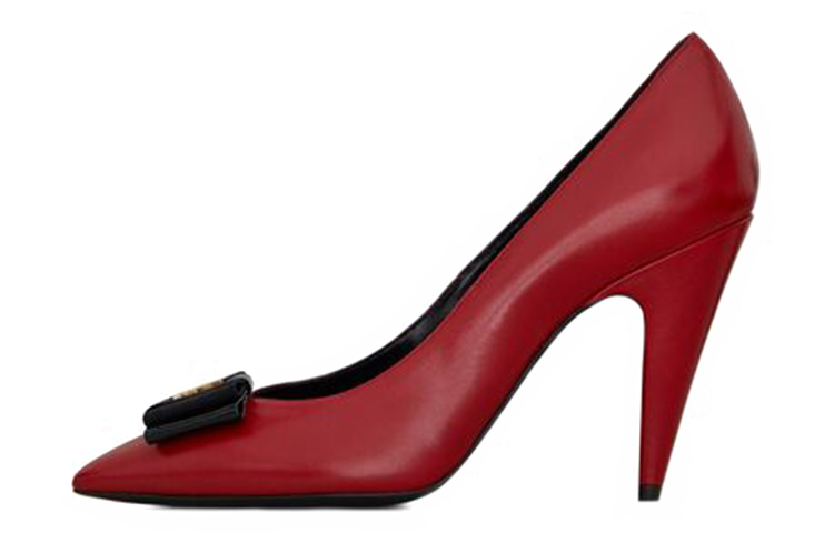 Saint Laurent Anais High Heels 'Vibrant Red Bow' 6443631ZJ306261
