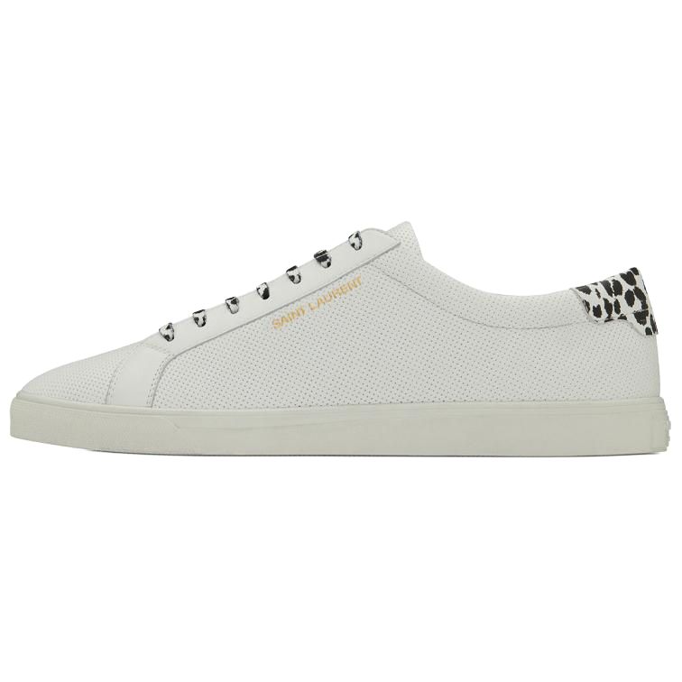 Saint Laurent Andy 'Perforated - White Babycat' 606833-1U9A0-9966
