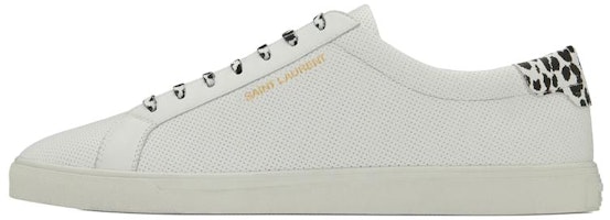 Saint Laurent Andy 'Perforated - White Babycat' 606833-1U9A0-9966 Saint Laurent Andy 'Perforated - White Babycat' 606833-1U9A0-9966
