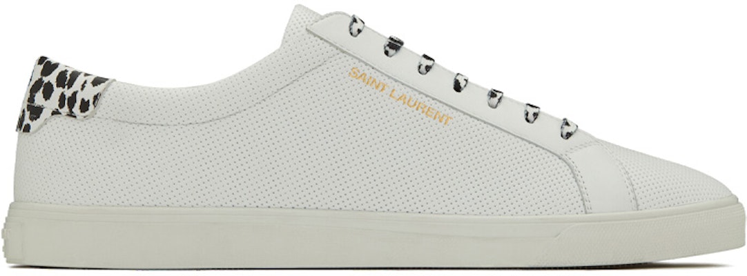 Saint Laurent Andy 'Perforated - Putih Babycat' Sepatu 606833-1U9A0-9966 Order Saint Laurent Andy 'Perforated - Putih Babycat' Sepatu 606833-1U9A0-9966