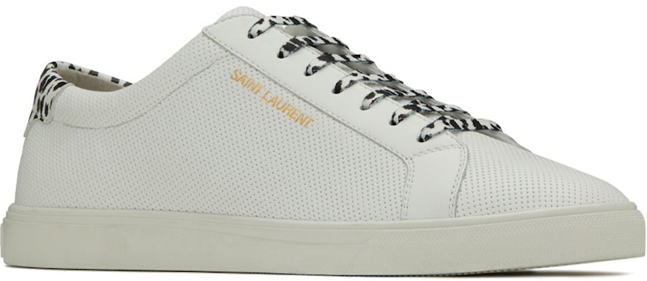 Saint Laurent Andy 'Perforated - Putih Babycat' Sepatu 606833-1U9A0-9966 Lookbook Saint Laurent Andy 'Perforated - Putih Babycat' Sepatu 606833-1U9A0-9966