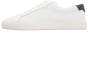 Saint Laurent Andy 'Perforated - White Blue Snake' 606833-1U930-9464 Saint Laurent Andy 'Perforated - White Blue Snake' 606833-1U930-9464