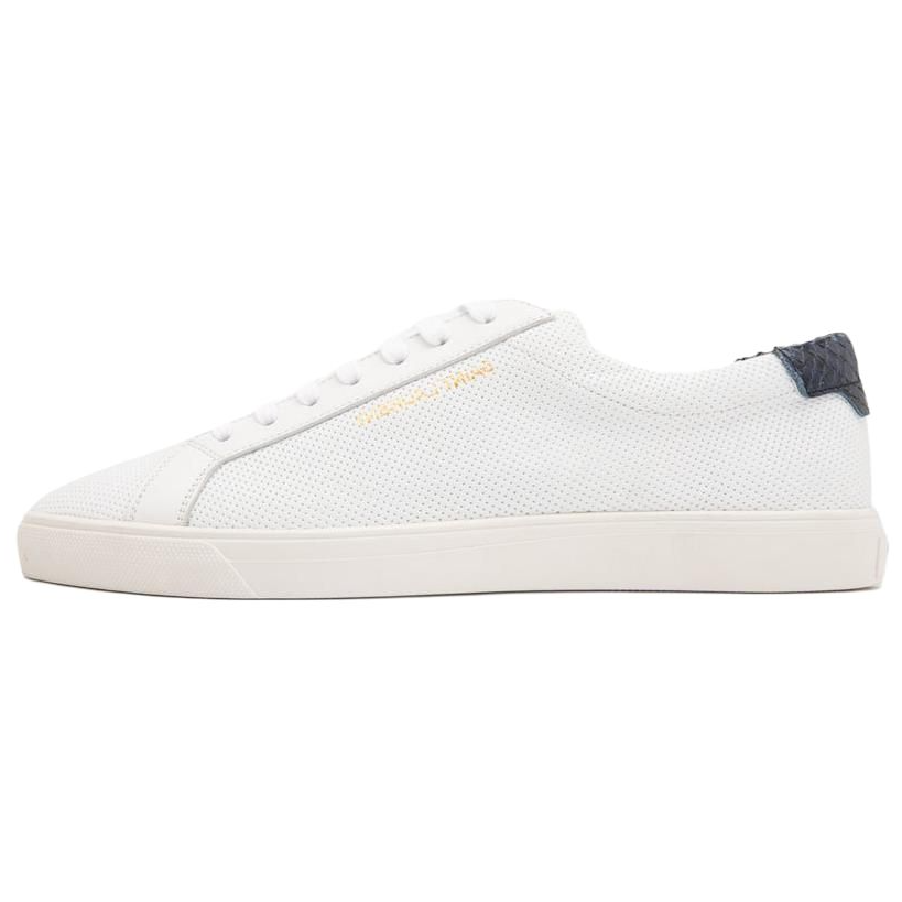 Saint Laurent Andy 'Perforated - White Blue Snake' 606833-1U930-9464
