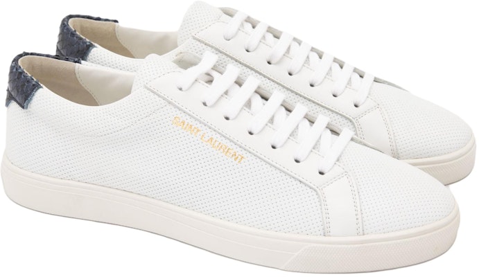 サンローラン Andy 白青スネーク (perforated) 606833-1U930-9464 Shop サンローラン Andy 白青スネーク (perforated) 606833-1U930-9464