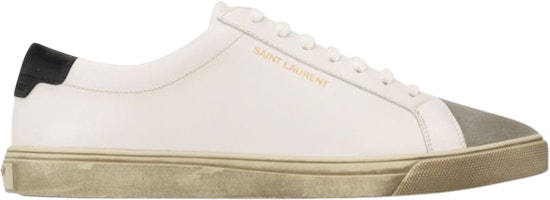 Saint Laurent Andy Low 'Aged - White Black' 605963-0ZS90-9668 Saint Laurent Andy Low 'Aged - White Black' 605963-0ZS90-9668