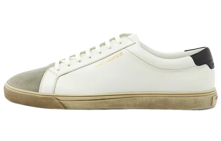 Saint Laurent Andy Low 'Aged - White Black' 605963-0ZS90-9668