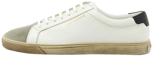 Saint Laurent Andy Low 'Aged - White Black' 605963-0ZS90-9668 Saint Laurent Andy Low 'Aged - White Black' 605963-0ZS90-9668